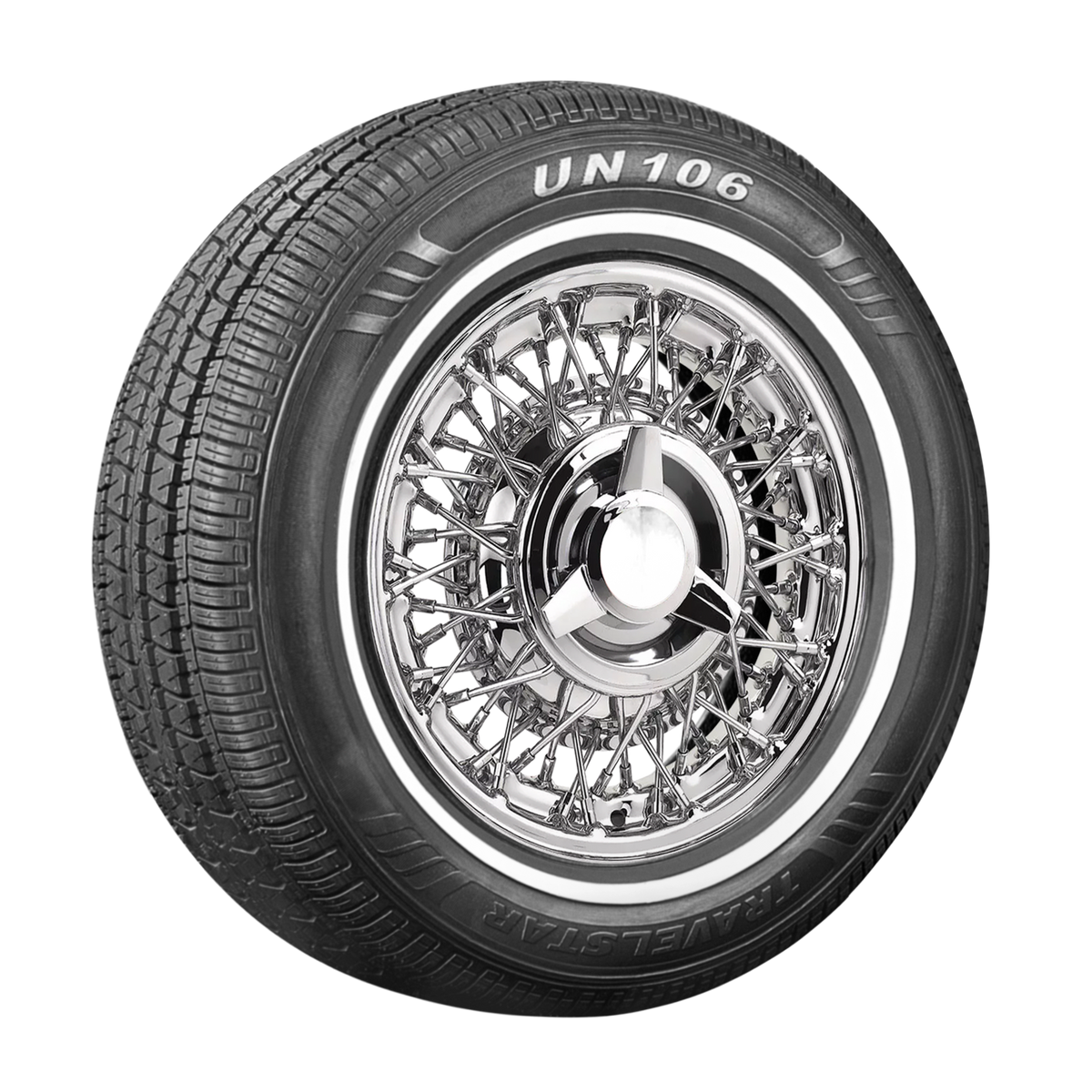 Travelstar Classic Radial UN106 Whitewall 14 mm 175/70-14