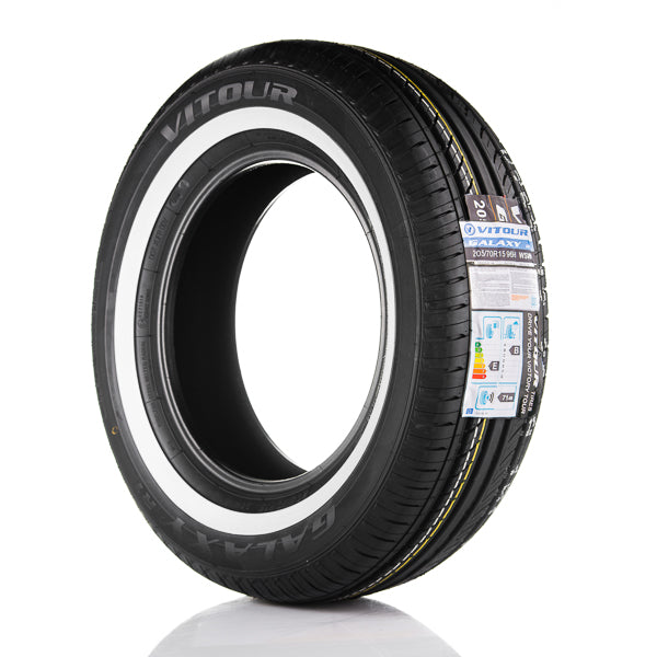 Vitour Galaxy R1 med vit sida 12,5 mm 185/70-14