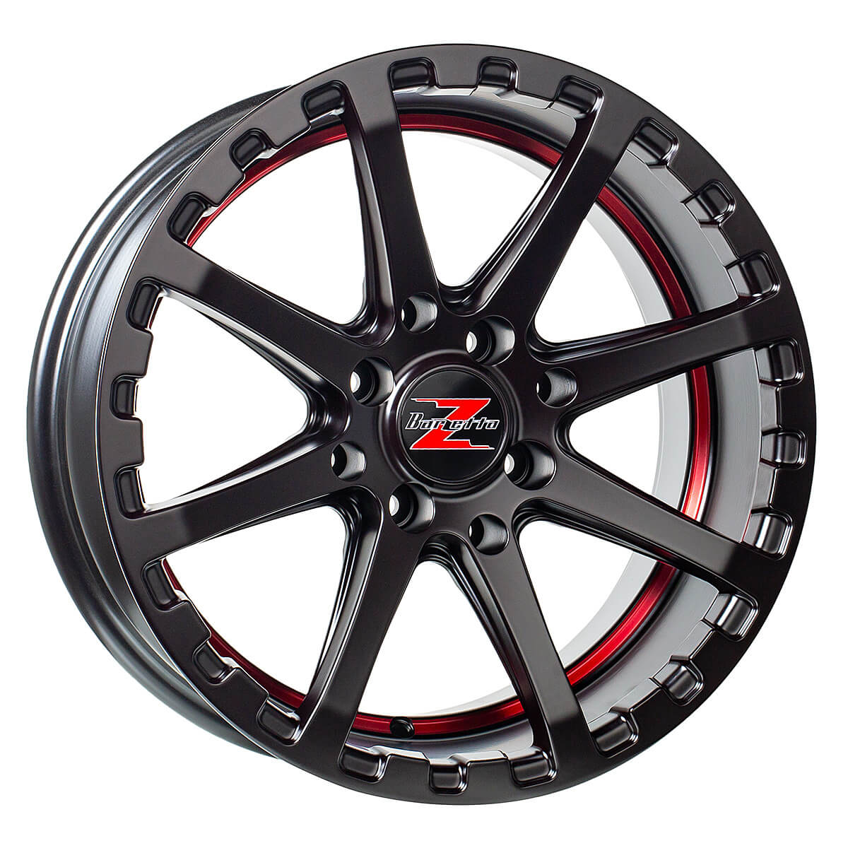 Barzetta ATV Satin Black With Red Stripe