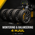 Montering & balansering 4 hjul